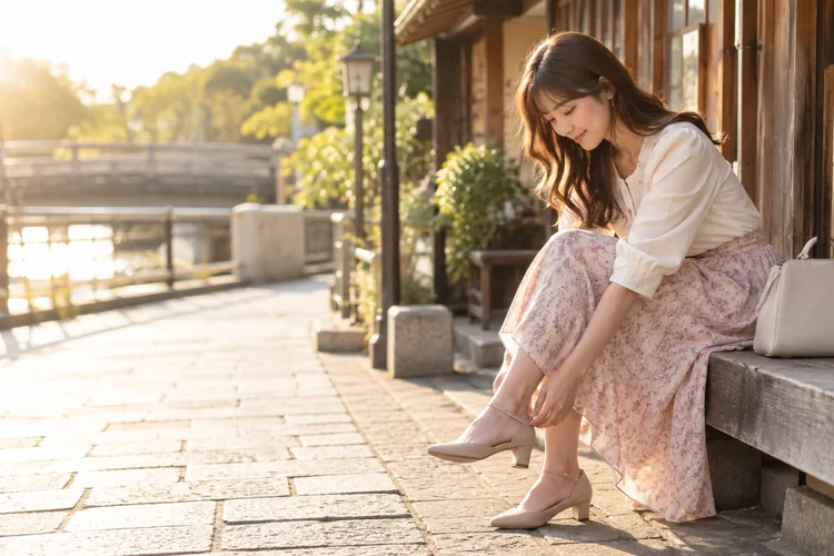 デート服で疲れたくない人へをイメージした写真