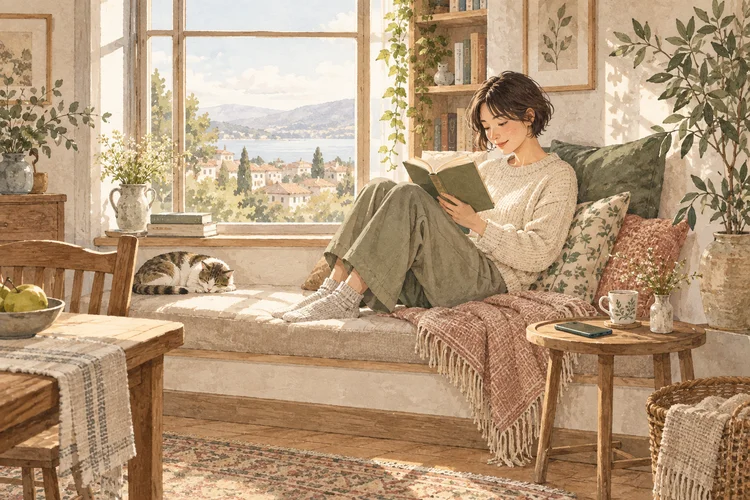 恋人がいても一人の時間がほしい|寂しくさせない相談の言葉をイメージしたAI生成イラスト