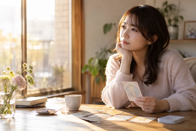 恋愛占いの結果がしっくりこないときをイメージした写真