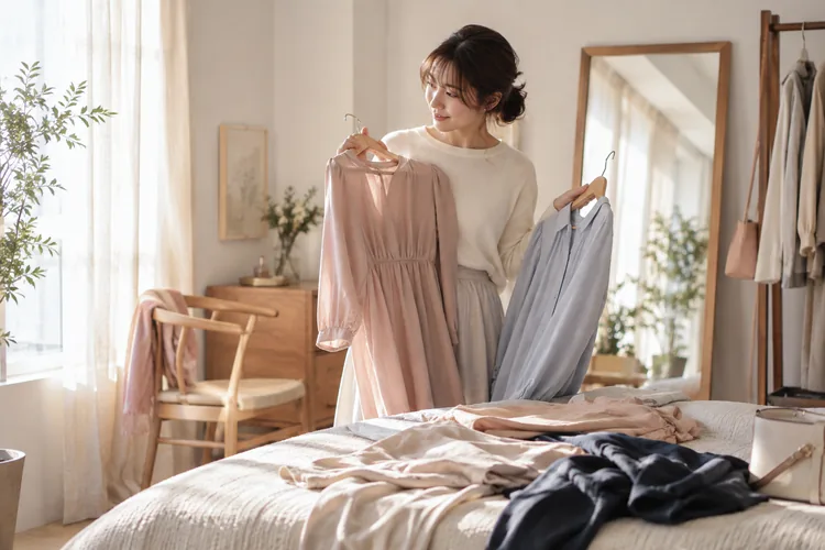デート服の色で迷ったらをイメージした写真